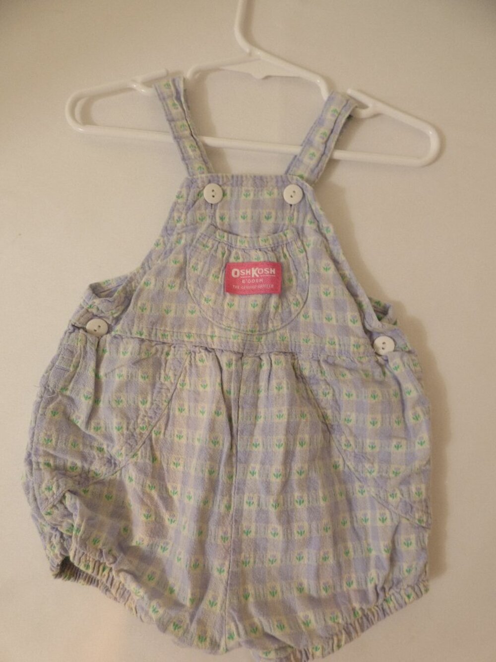 Vintage Oshkosh Baby B'Gosh Vestbak Romper Infant, Size 12 Months